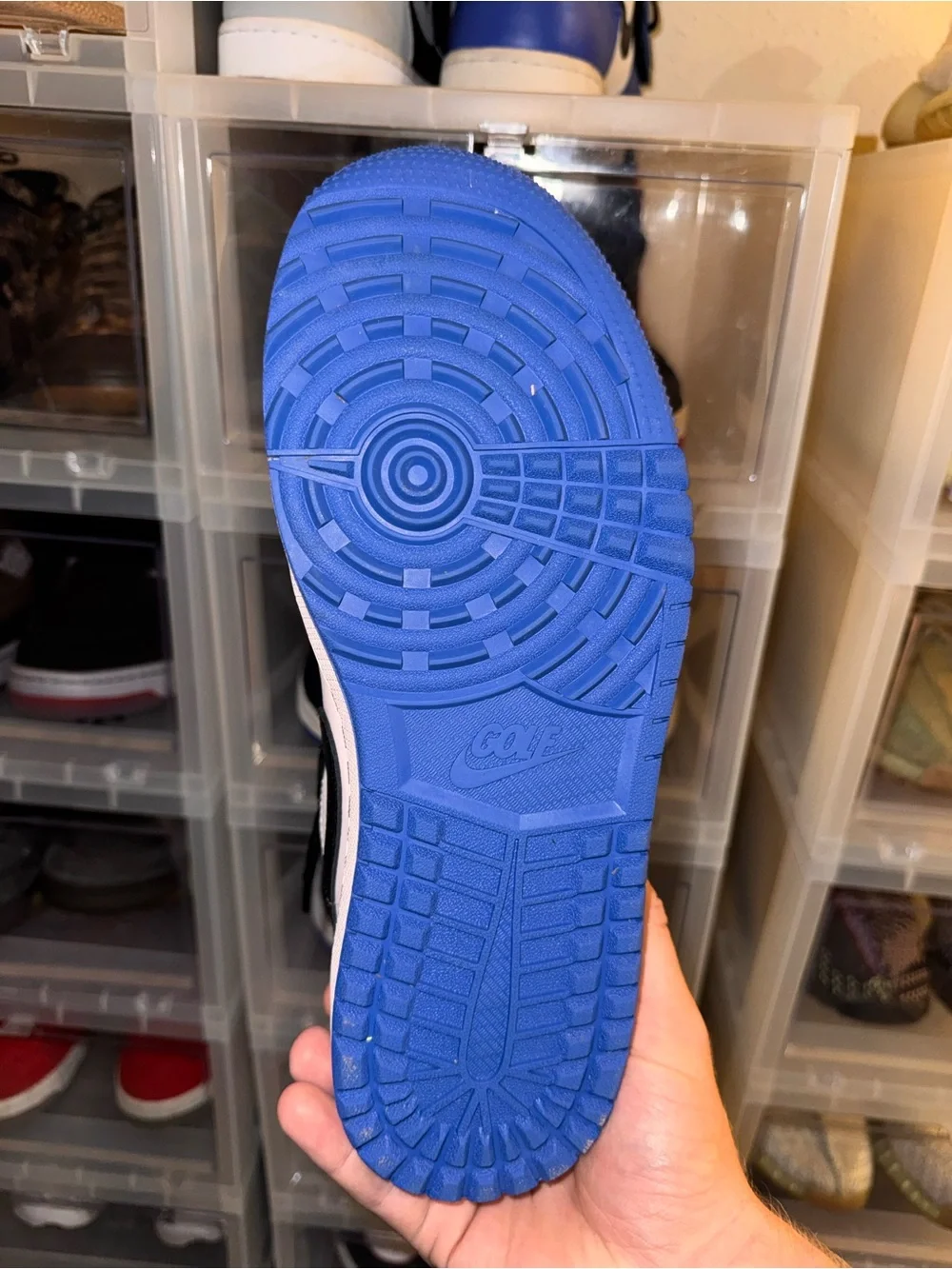 Nike Air Jordan 1 Low — Black / White / Royal Blue